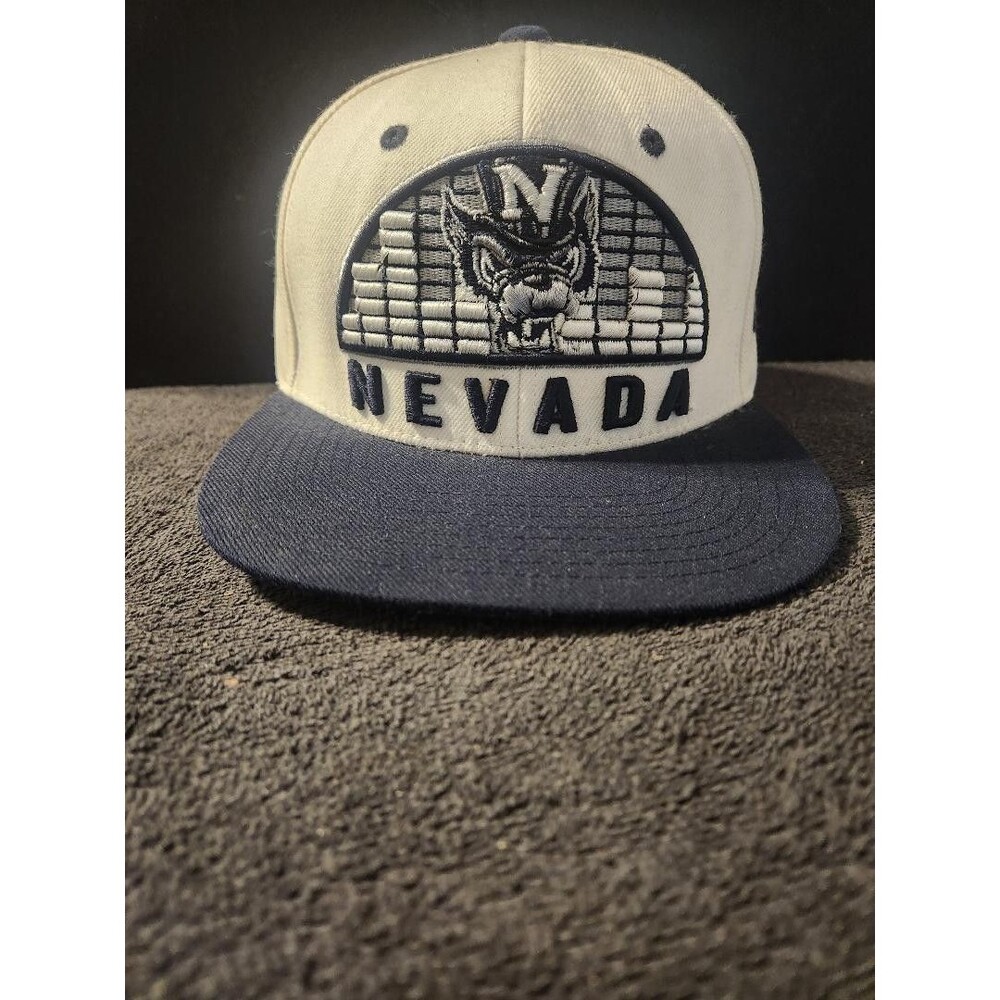 University of Neveda Wolf Pack Football Bold Letters Zephyr SnapBack Hat